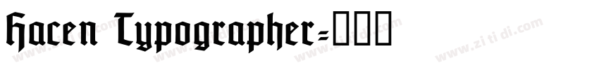Hacen Typographer字体转换